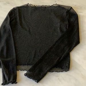 Brandy Melville sparkly long sleeve shirt